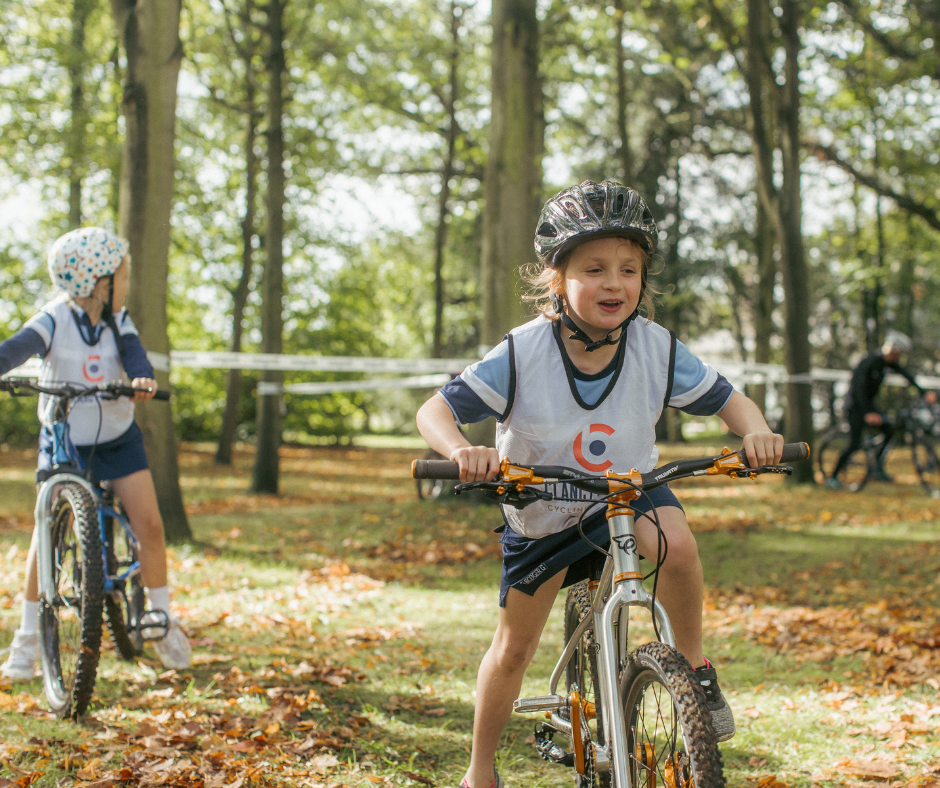 Fun on bikes in the spring time.